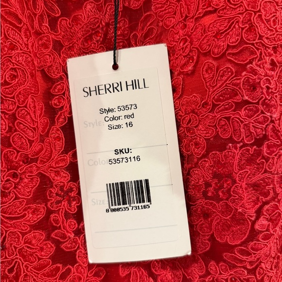 NWT Sherri Hill Vibrant Red Prom Dress #53573 - Picture 3 of 12